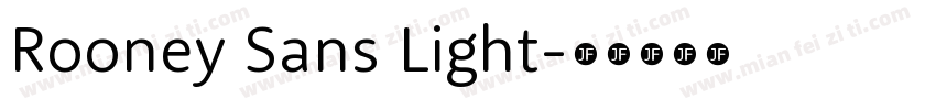 Rooney Sans Light字体转换